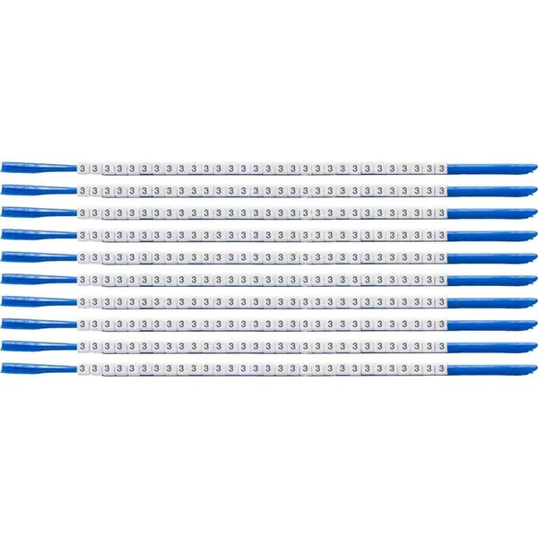 Brady ClipSleeve Wire Markers Size 07 Nylon 18 AWG - 18 AWG, 3 Pack of 300 Each, 300PK SCN07-3 - main
